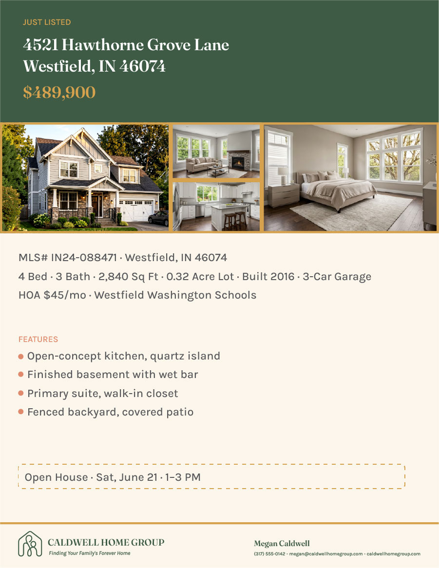Listing flyer
