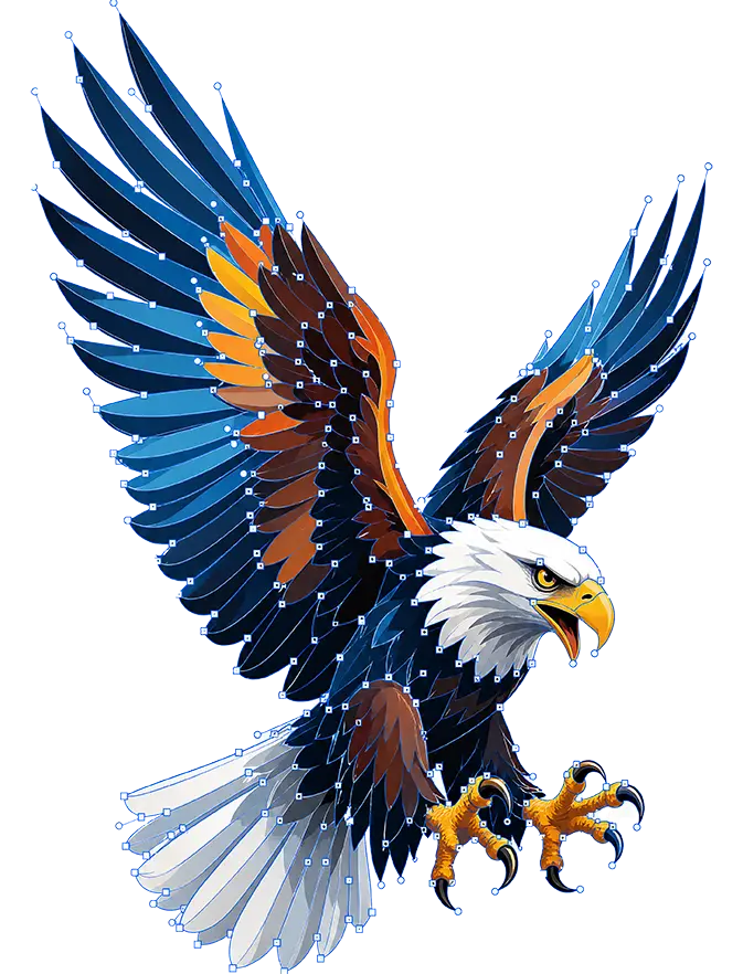 Custom vector art sample for screen printing service